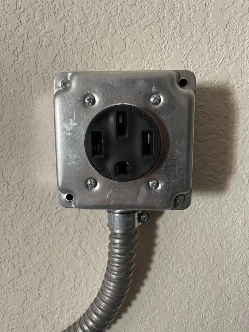 NEMA 14-50 outlet installed for Electrical Panel Upgrade in Laguna Niguel